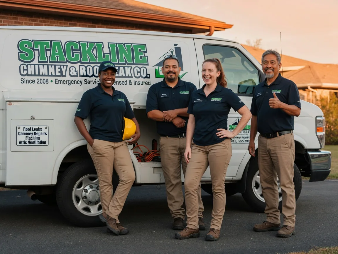 Chimney flashing repair company in Rex, NC